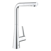 Grohe GROHE ZEDRA PULL-OUT KITCHEN DUAL SPRAY  Chrome 33893002 - Plumbing Market