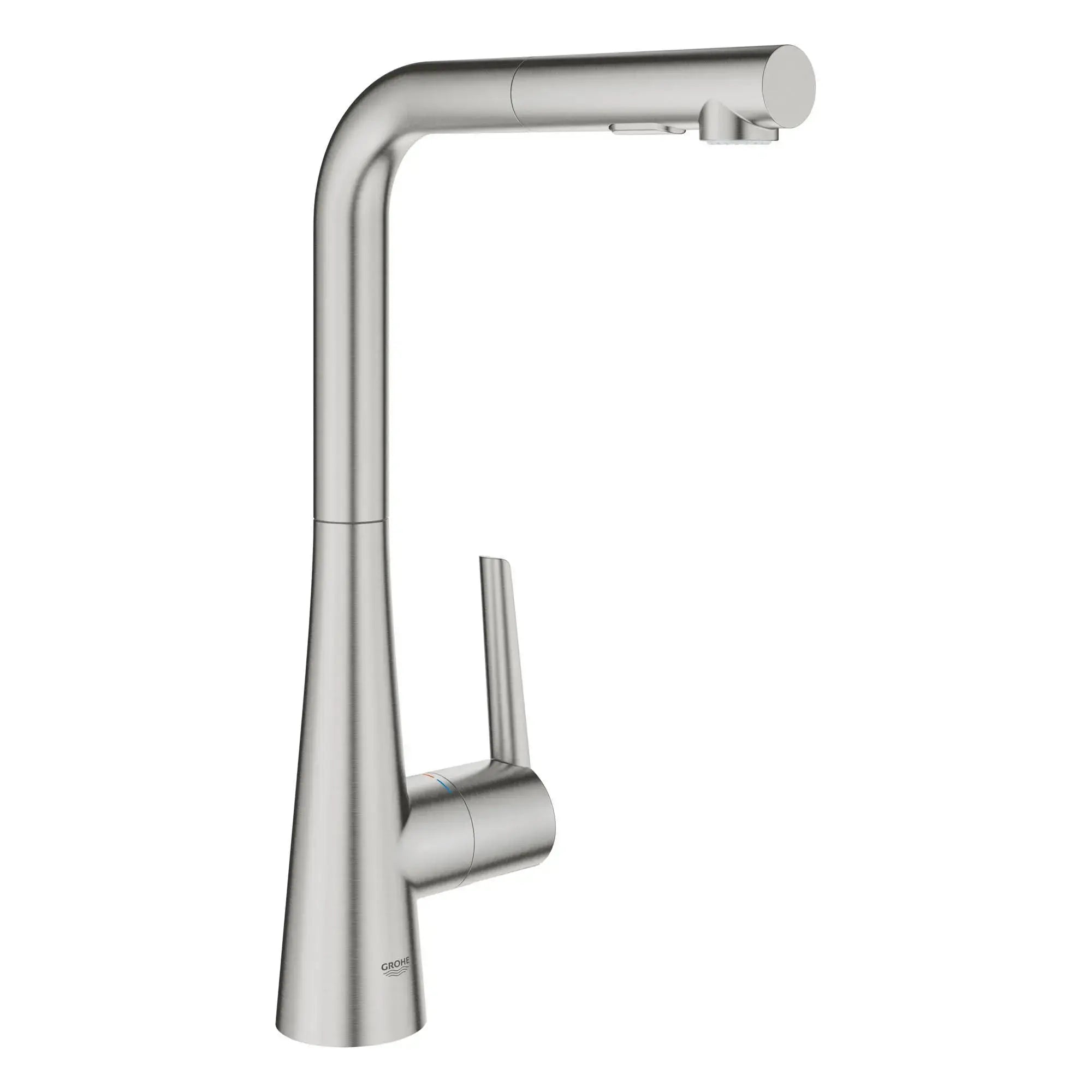 Grohe GROHE ZEDRA PULL-OUT KITCHEN DUAL SPRAY  Supersteel 33893DC2 - Plumbing Market