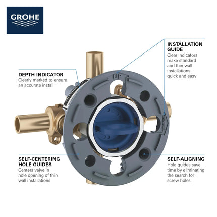 Grohe GROHSF 3.0 PBV RGH W SS-STB-OUT  No Finish 35113000 - Plumbing Market
