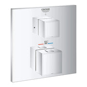 Grohe GROHTHERM CUBE DUAL FUNC THM TRIM  Chrome 24158000 - Plumbing Market