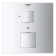 Grohe GROHTHERM CUBE SINGLE FUNC THM TRIM  Chrome 24157000 - Plumbing Market
