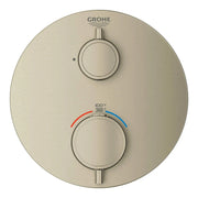 Grohe GROHTHERM ROUND SINGLE FUNC THM TRIM  Brushed Nickel 24107EN0 - Plumbing Market