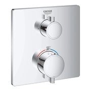Grohe GROHTHERM SQUARE SINGLE FUNC THM TRIM  Chrome 24110000 - Plumbing Market