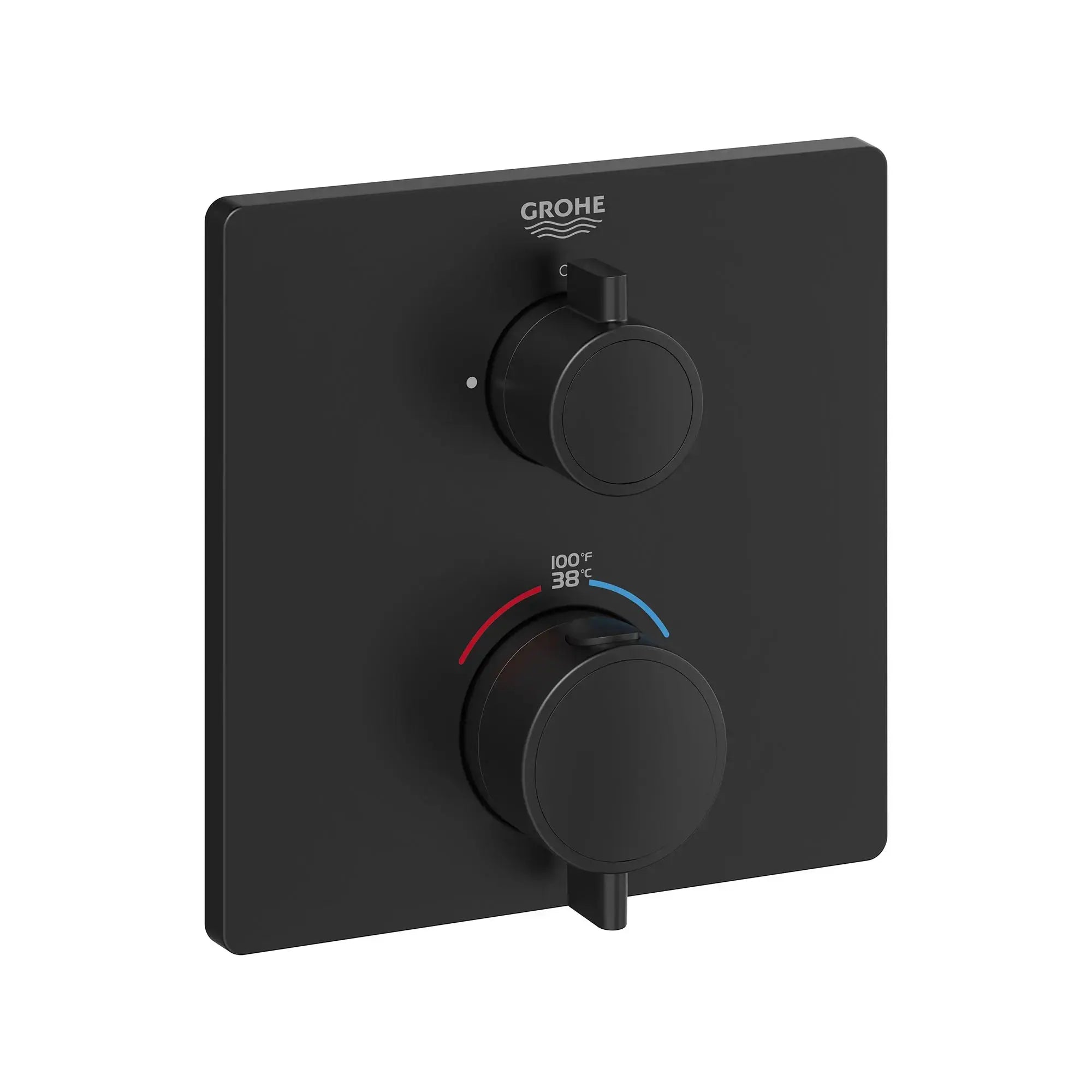 Grohe GROHTHERM THM TRIM SHW. Matte Black 241112430 - Plumbing Market