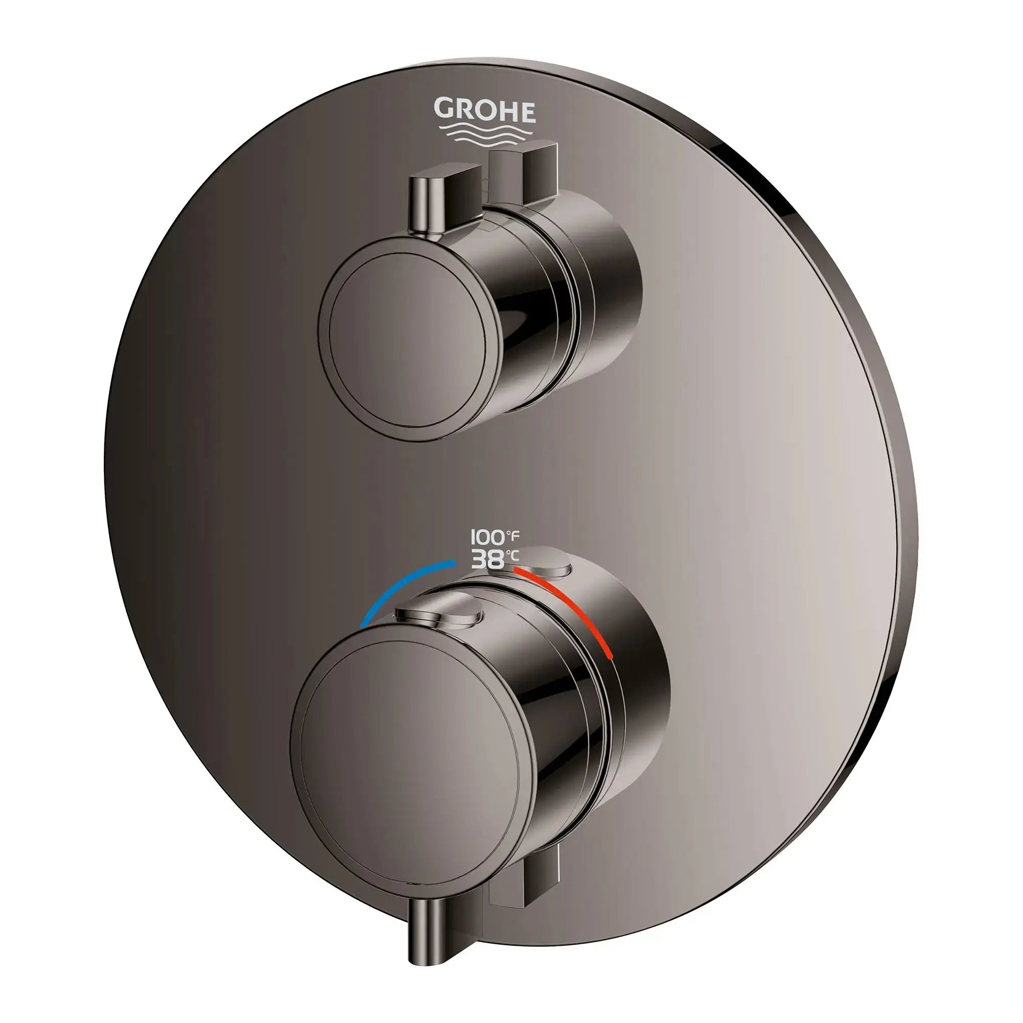 Grohe GROHTHERM THM TRIMSET SHOWER US  Hard Graphite 24107A00 - Plumbing Market