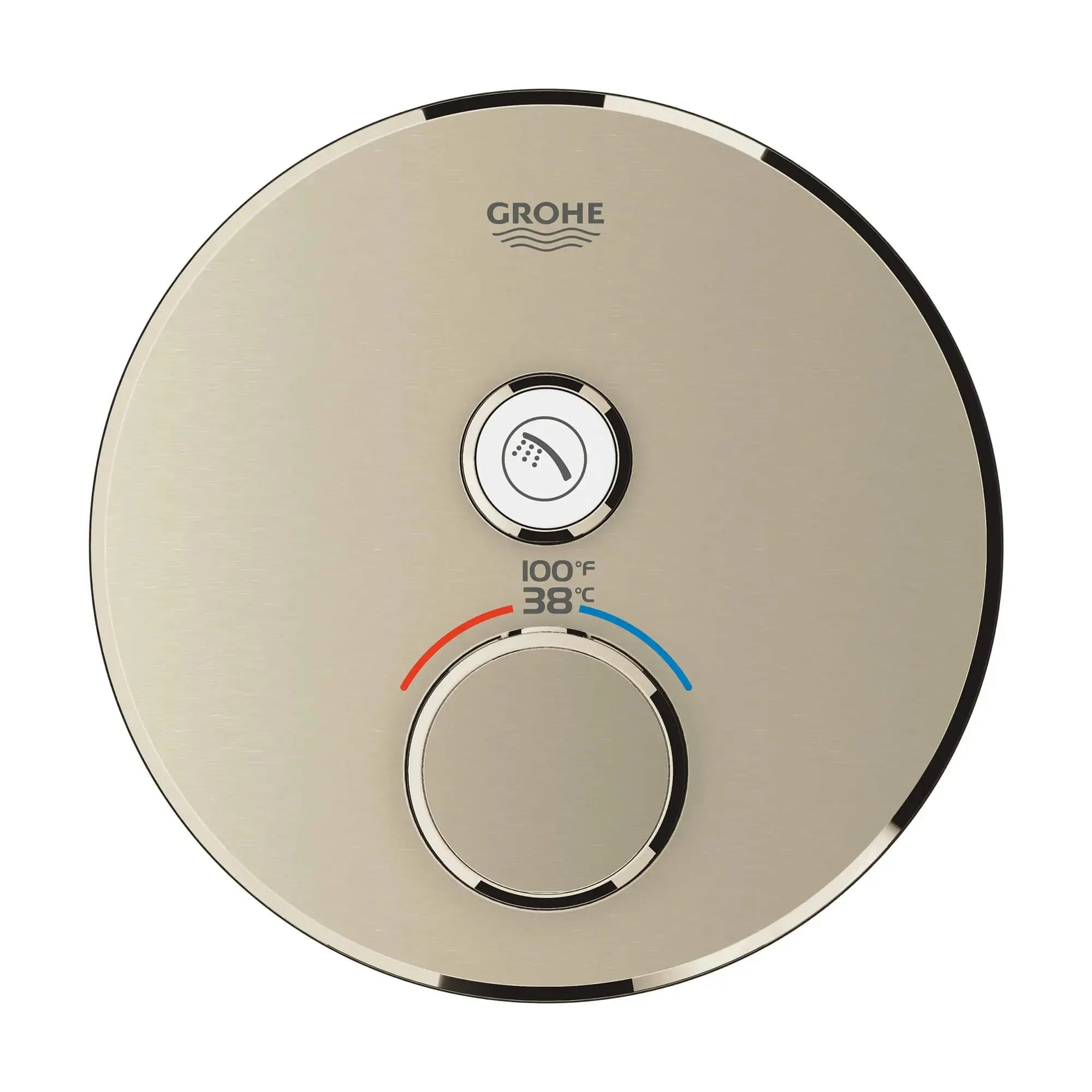 Grohe GRT SMARTCONTROL THM TRIM ROUND 1SC US  Brushed Nickel 29136EN0 - Plumbing Market