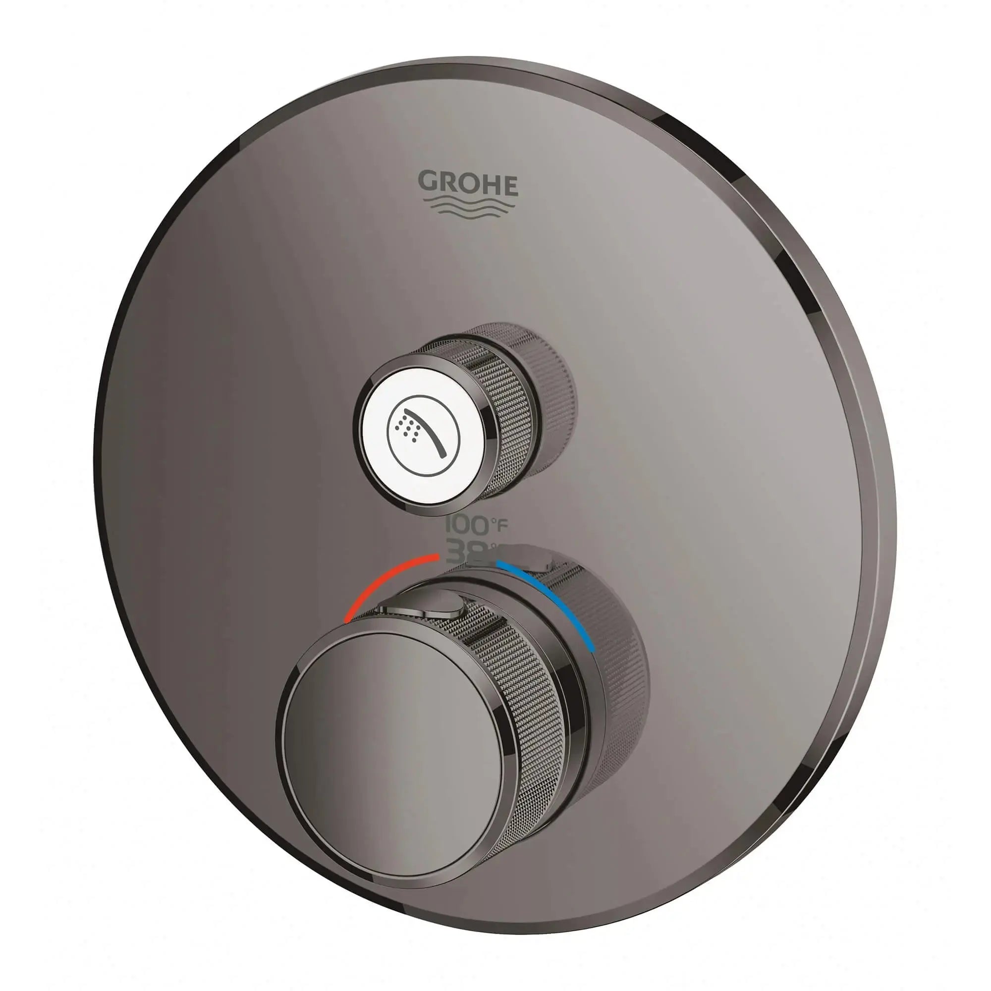 Grohe GRT SMARTCONTROL THM TRIM ROUND 1SC US  Hard Graphite 29136A00 - Plumbing Market