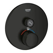 Grohe GRT SMARTCONTROL THM TRIM ROUND 1SC US Matte Black 291362430 - Plumbing Market
