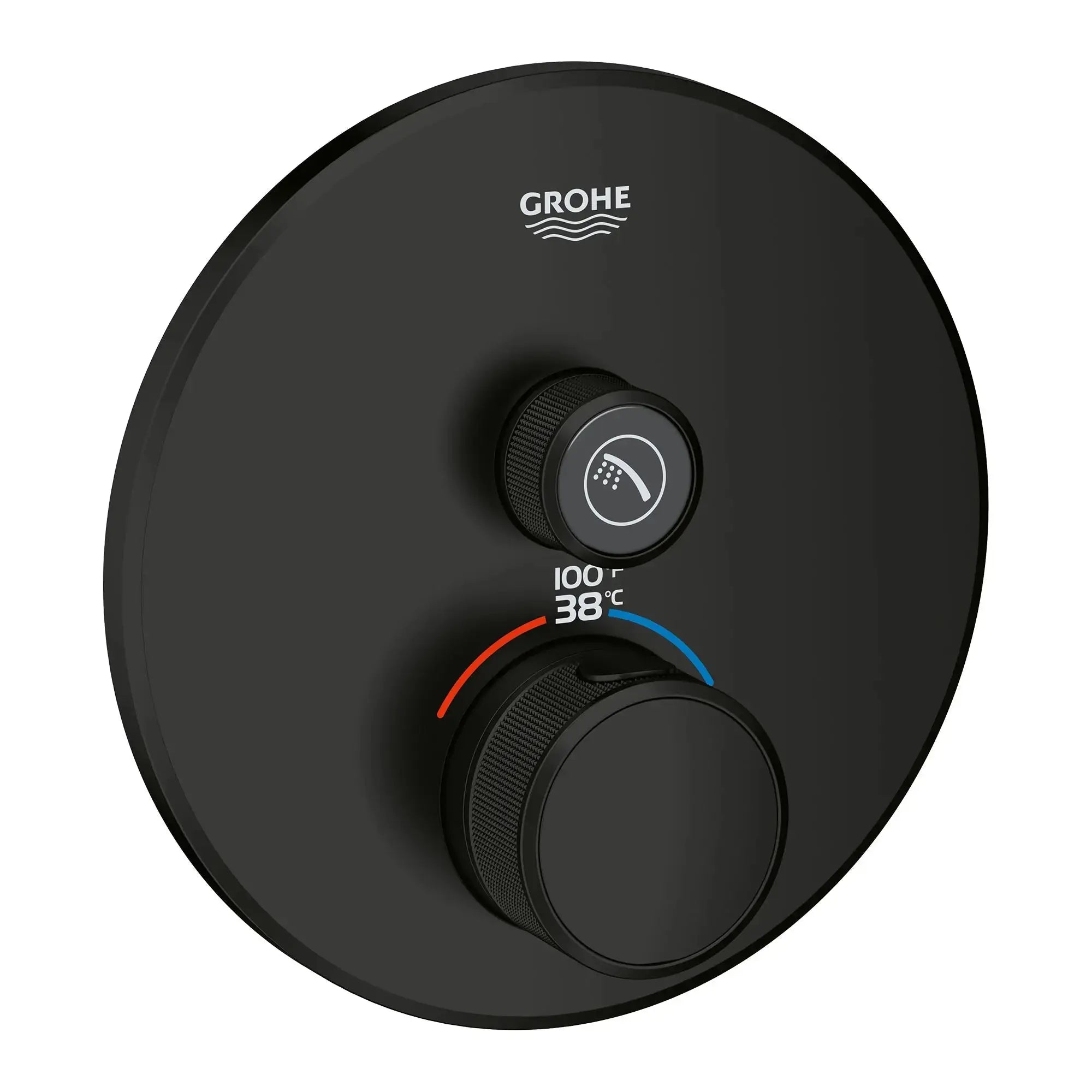 Grohe GRT SMARTCONTROL THM TRIM ROUND 1SC US Matte Black 291362430 - Plumbing Market