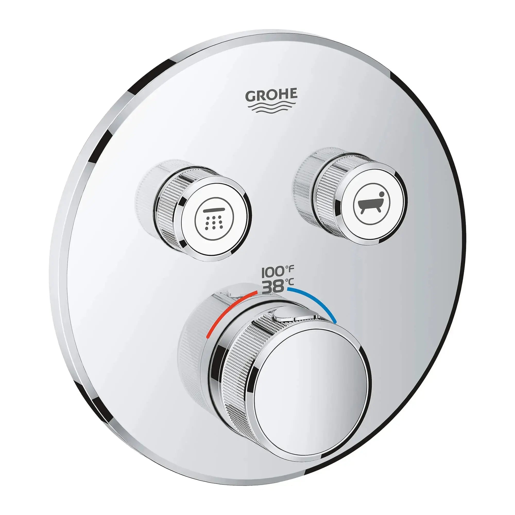 Grohe GRT SMARTCONTROL THM TRIM ROUND 2SC US  Chrome 29137000 - Plumbing Market