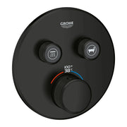 Grohe GRT SMARTCONTROL THM TRIM ROUND 2SC US Matte Black 291372430 - Plumbing Market