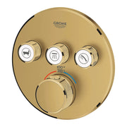 Grohe GRT SMARTCONTROL THM TRIM ROUND 3SC US  Brushed Cool Sunrise 29138GN0 - Plumbing Market