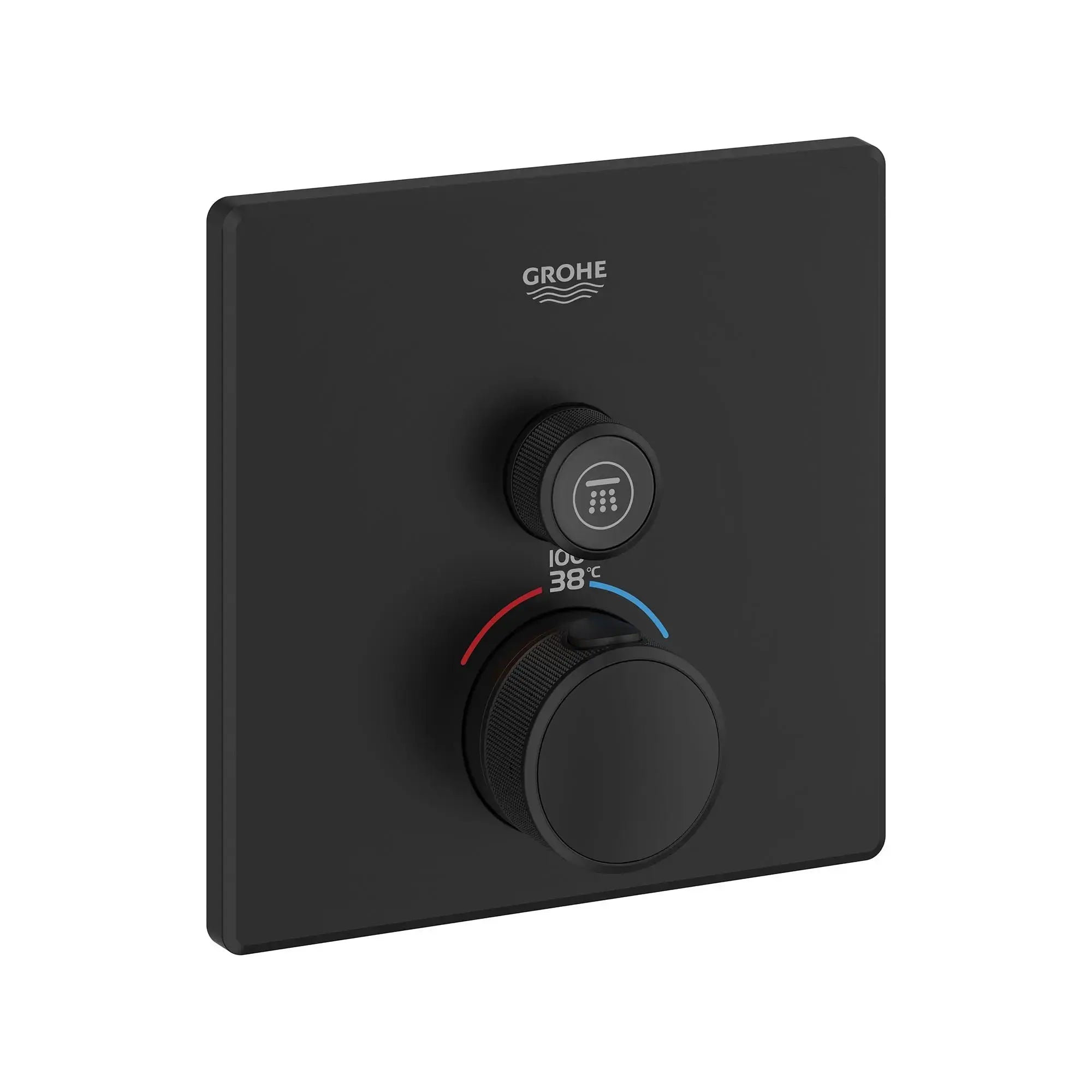 Grohe GRT SMARTCONTROL THM TRIM SHW. SQU Matte Black 291402430 - Plumbing Market