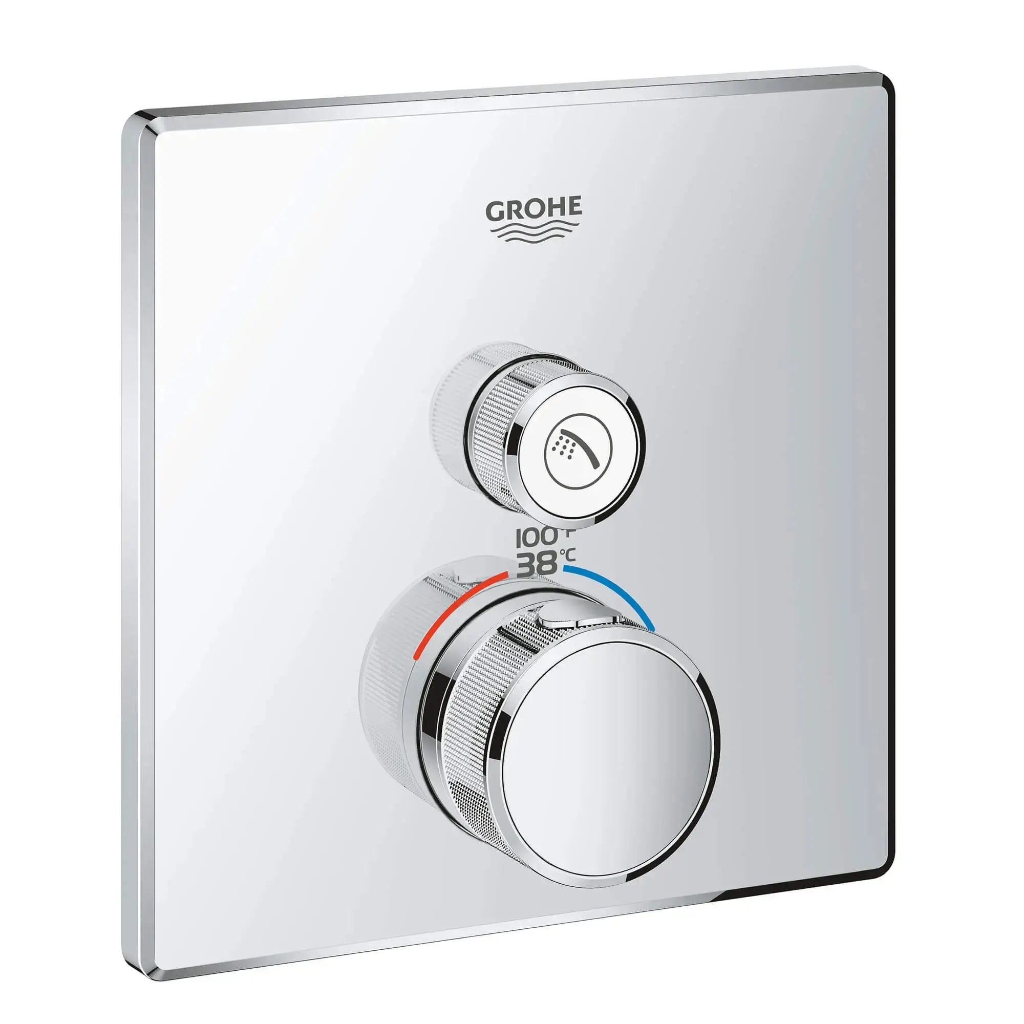 Grohe GRT SMARTCONTROL THM TRIM SQUARE 1SC US  Chrome 29140000 - Plumbing Market
