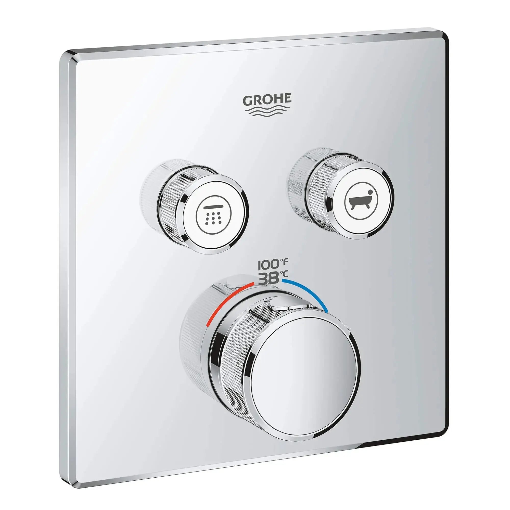 Grohe GRT SMARTCONTROL THM TRIM SQUARE 2SC US  Chrome 29141000 - Plumbing Market