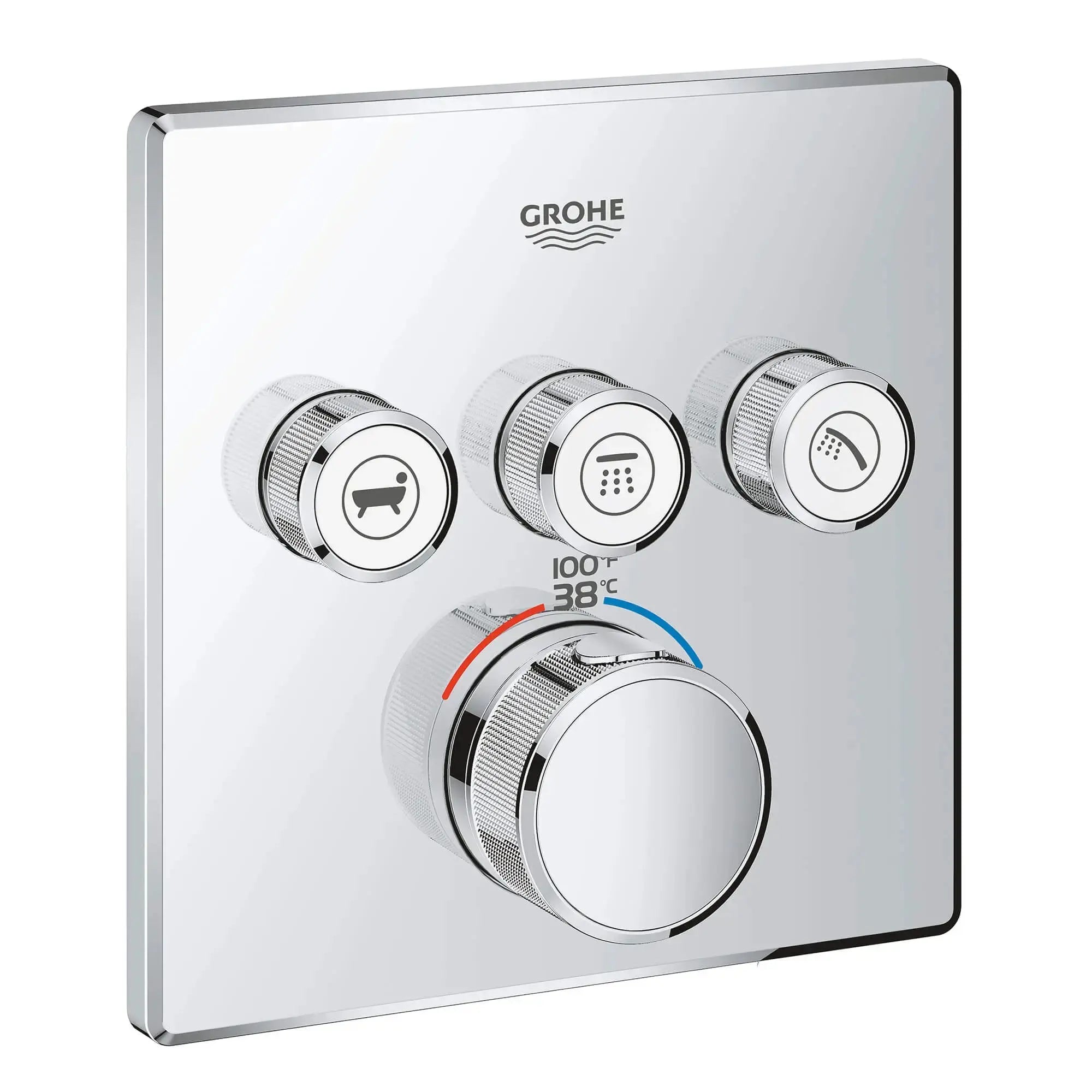 Grohe GRT SMARTCONTROL THM TRIM SQUARE 3SC US  Chrome 29142000 - Plumbing Market