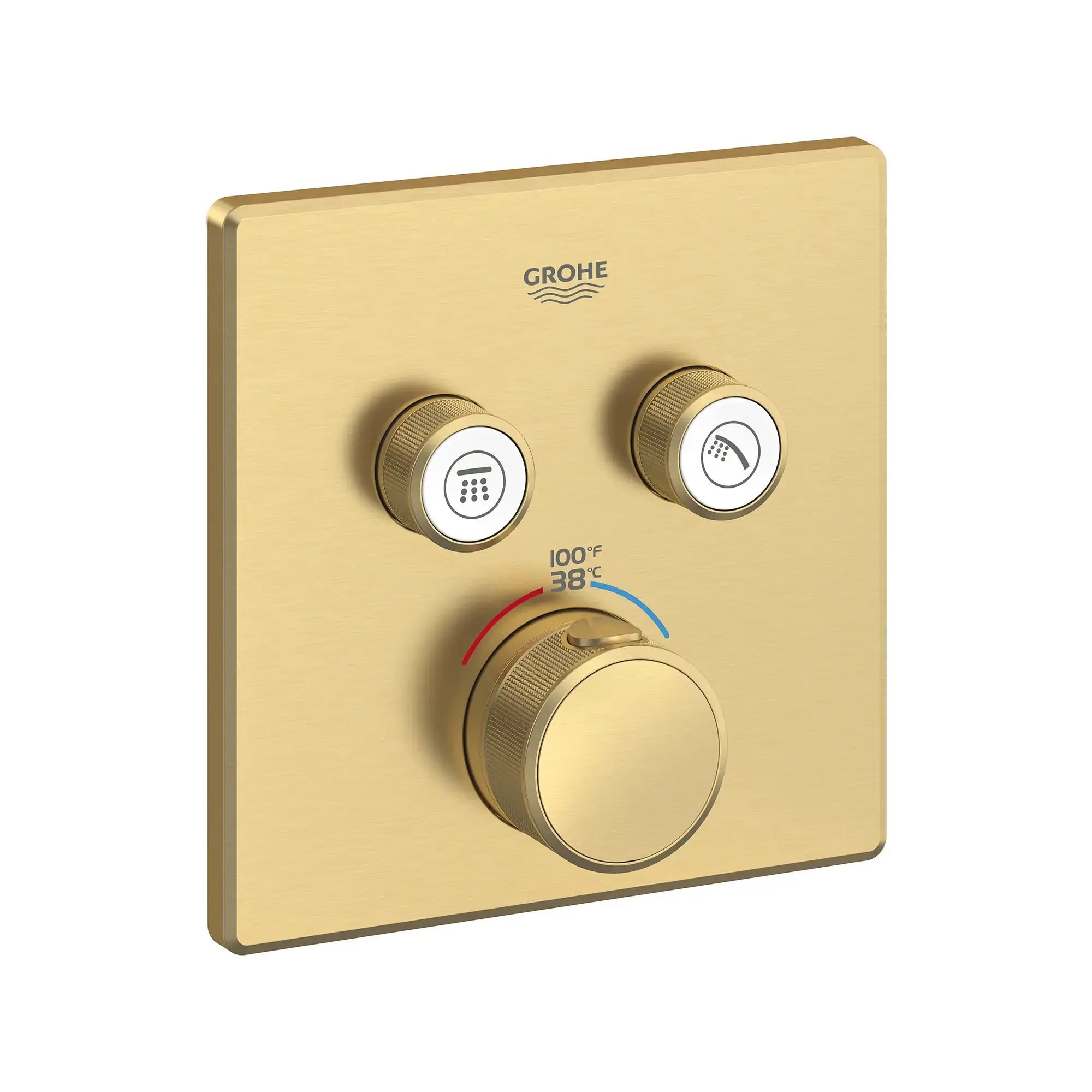 Grohe GRT SMARTCTRL DUAL FUNCTION THERM TRIM  Brushed Cool Sunrise 29141GN0 - Plumbing Market