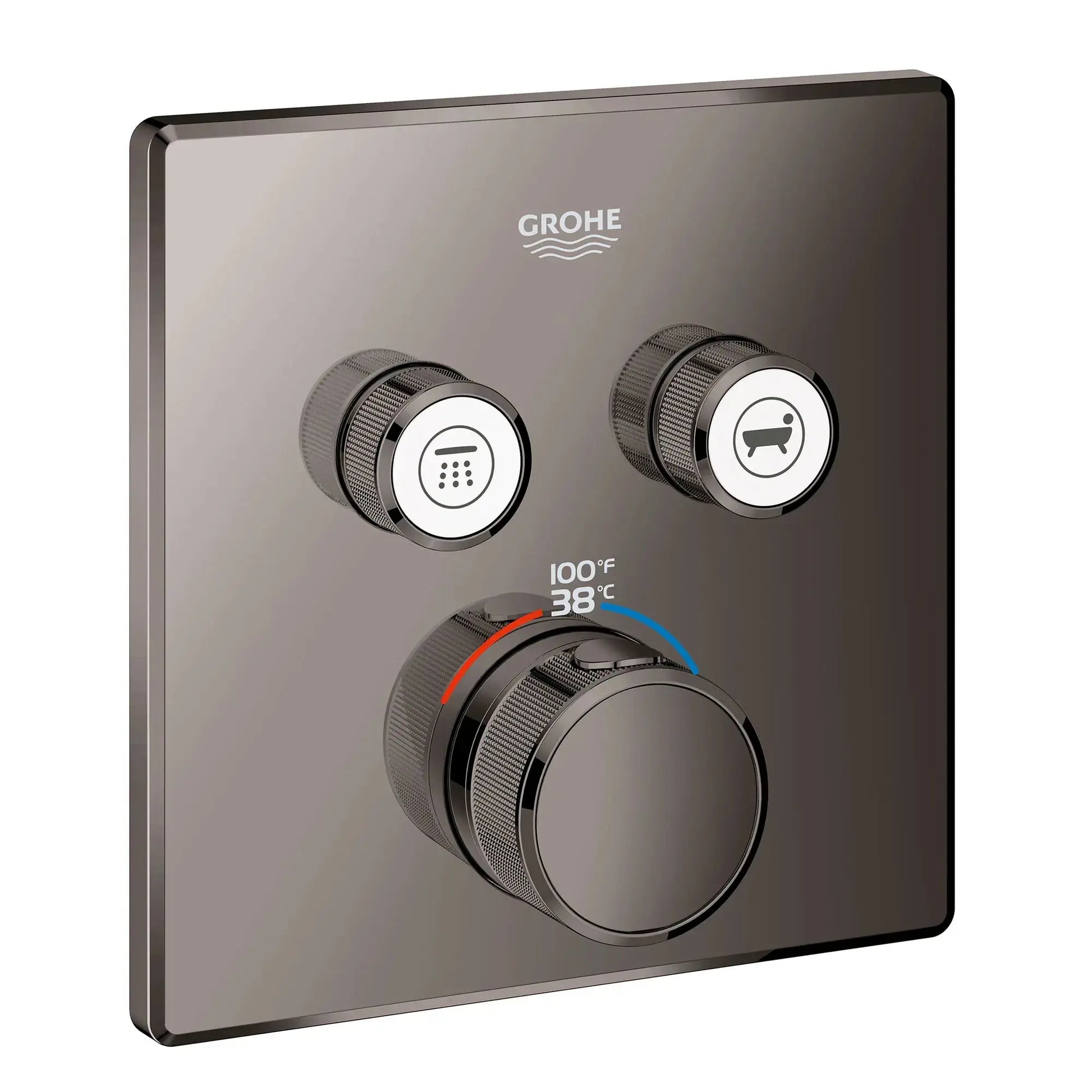 Grohe GRT SMARTCTRL DUAL FUNCTION THERM TRIM  Hard Graphite 29141A00 - Plumbing Market