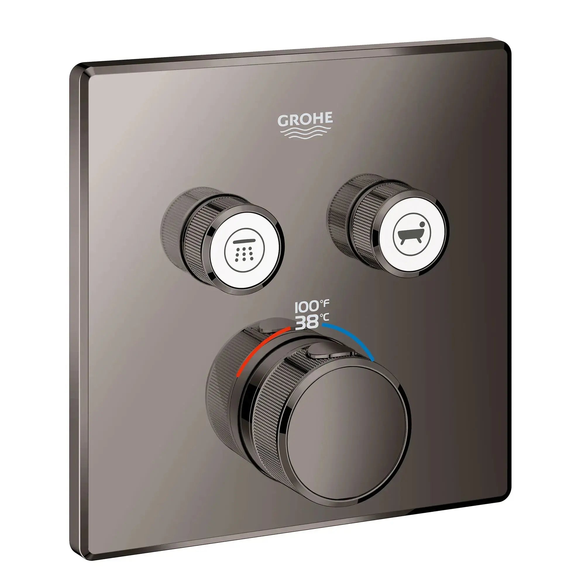 Grohe GRT SMARTCTRL DUAL FUNCTION THERM TRIM  Hard Graphite 29141A00 - Plumbing Market