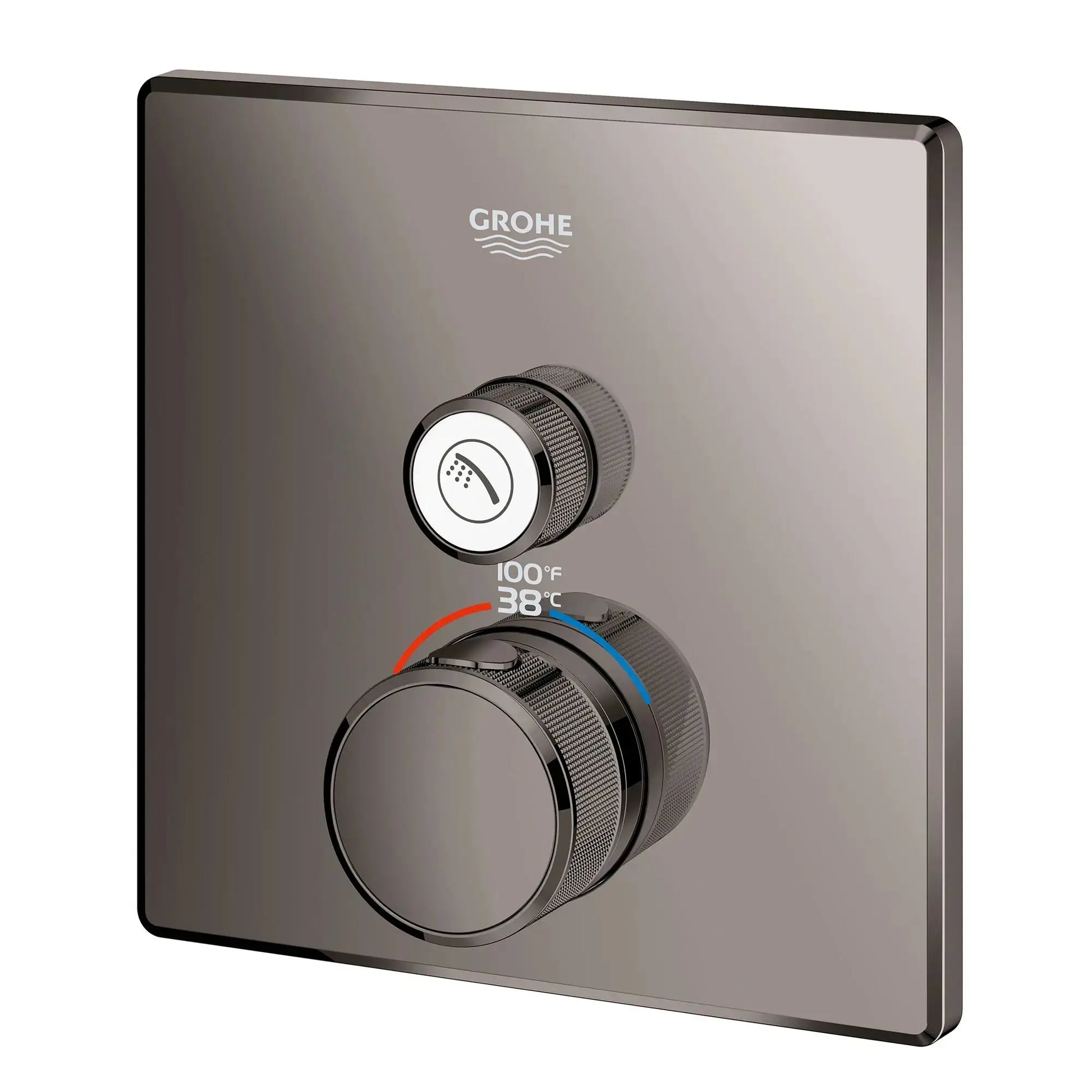 Grohe GRT SMARTCTRL SINGLE FUNCTION THERM TRIM  Hard Graphite 29140A00 - Plumbing Market
