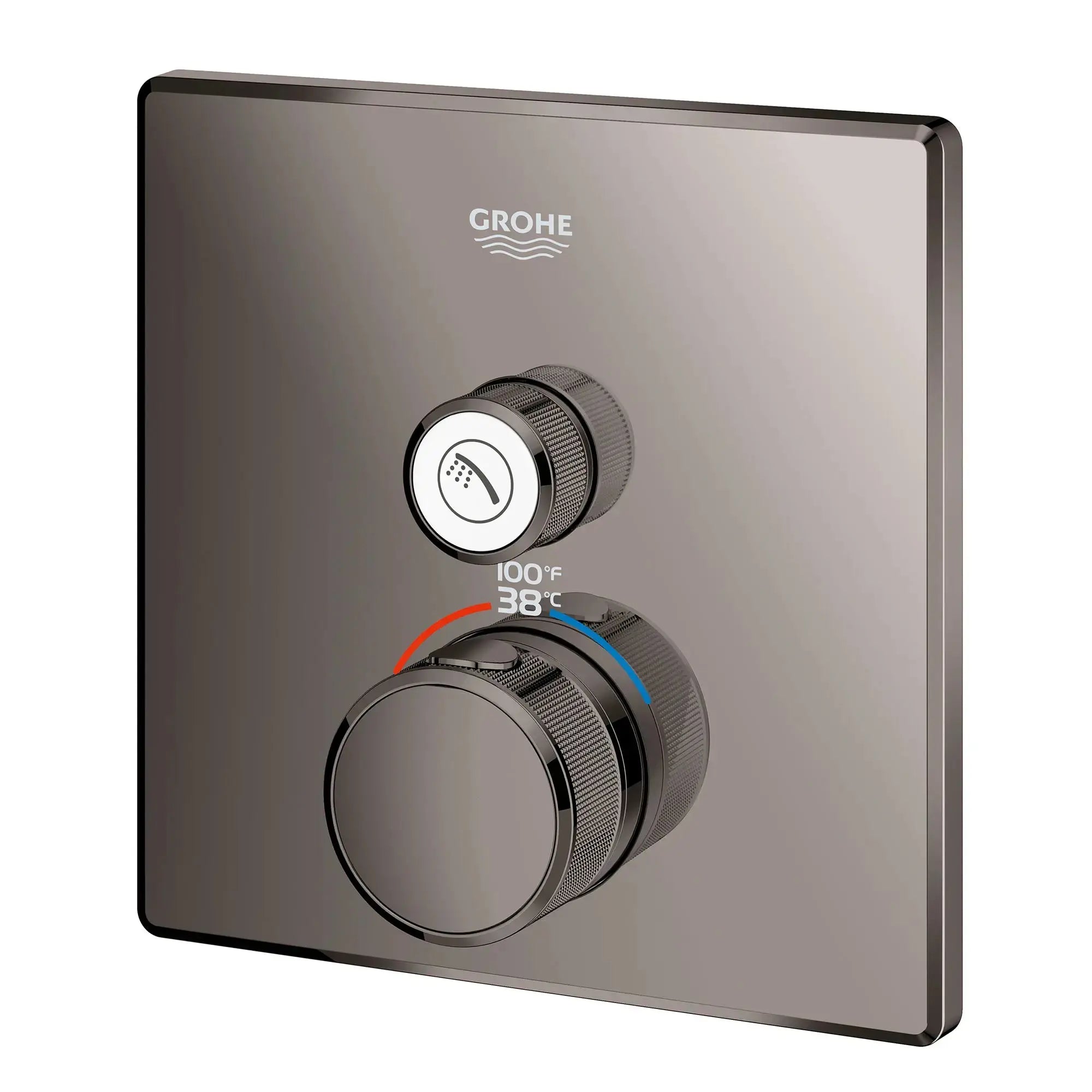 Grohe GRT SMARTCTRL SINGLE FUNCTION THERM TRIM  Hard Graphite 29140A00 - Plumbing Market