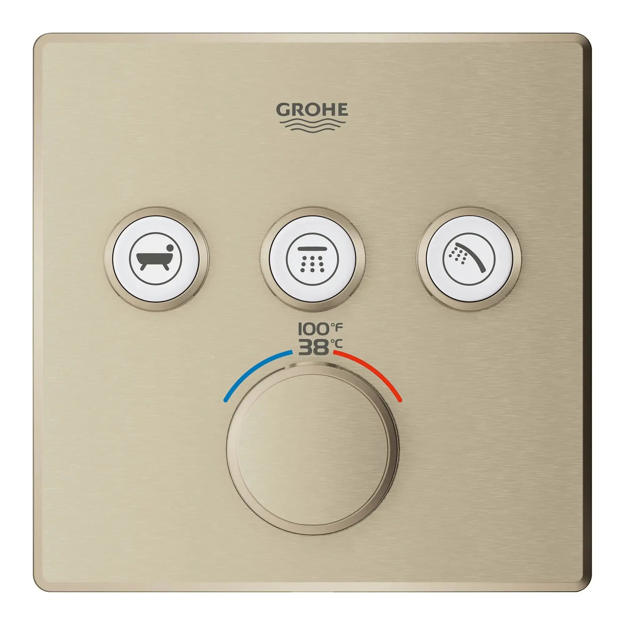 Grohe GRT SMARTCTRL TRIPLE FUNCTION THERM TRIM  Brushed Nickel 29142EN0 - Plumbing Market