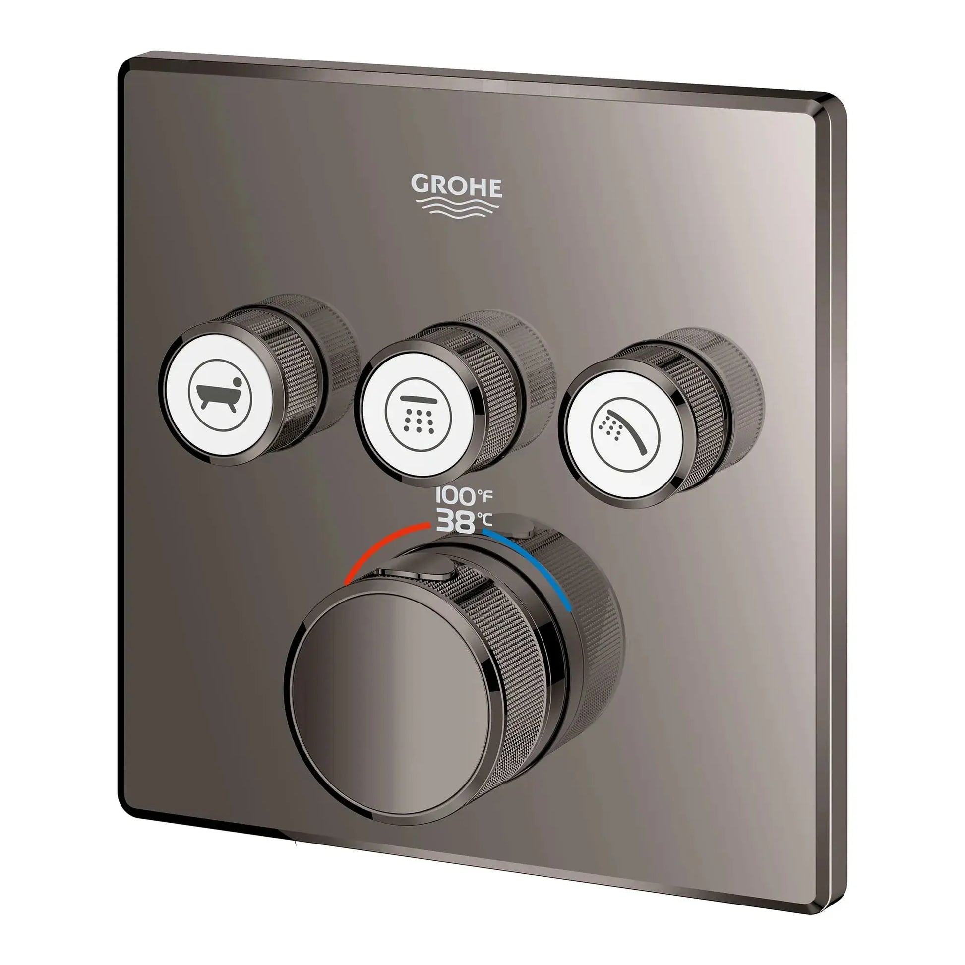 Grohe GRT SMARTCTRL TRIPLE FUNCTION THERM TRIM  Hard Graphite 29142A00 - Plumbing Market