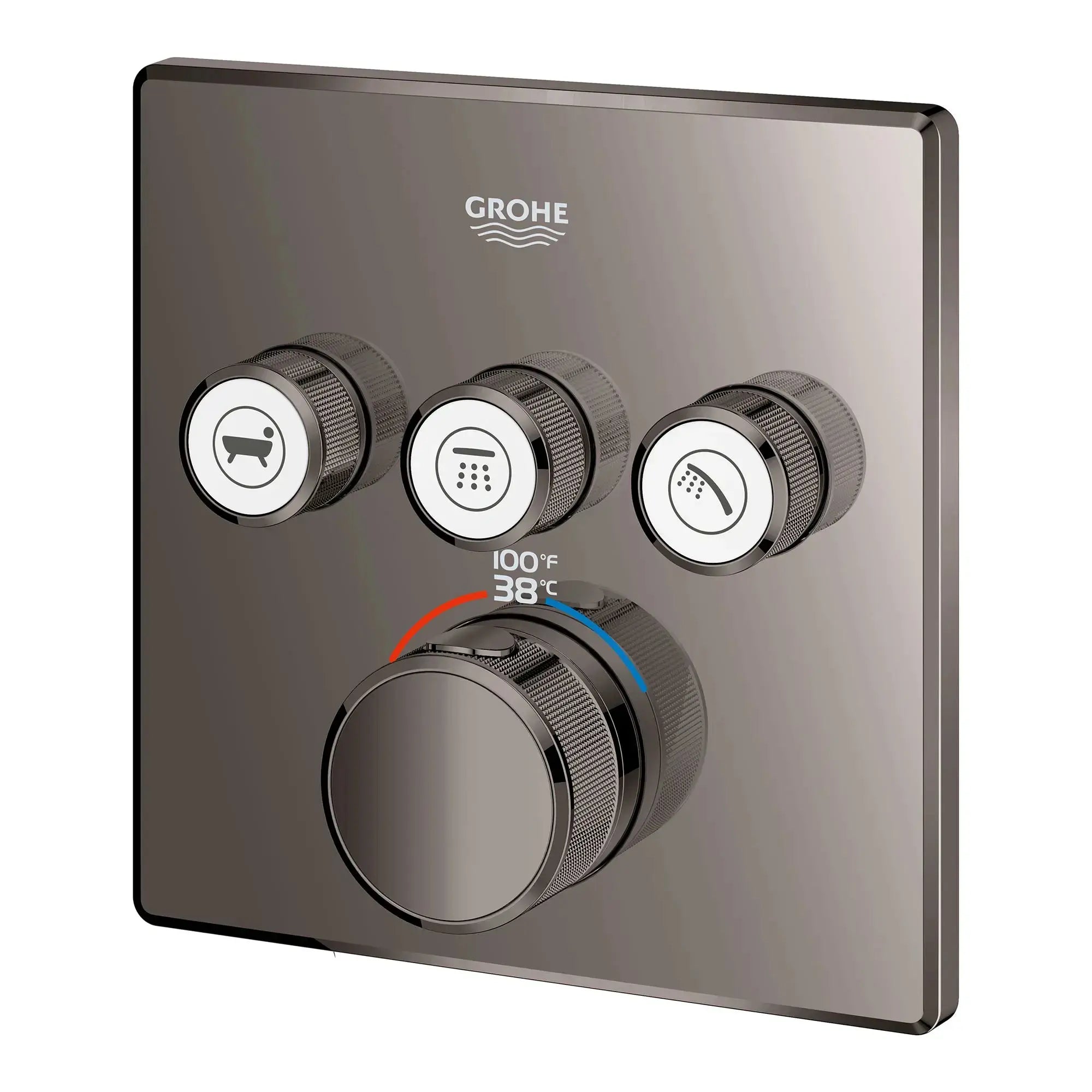 Grohe GRT SMARTCTRL TRIPLE FUNCTION THERM TRIM  Hard Graphite 29142A00 - Plumbing Market