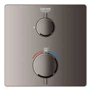 Grohe GRT SQUARE SINGLE 2-HNDL THERM TRIM  Hard Graphite 24110A00 - Plumbing Market
