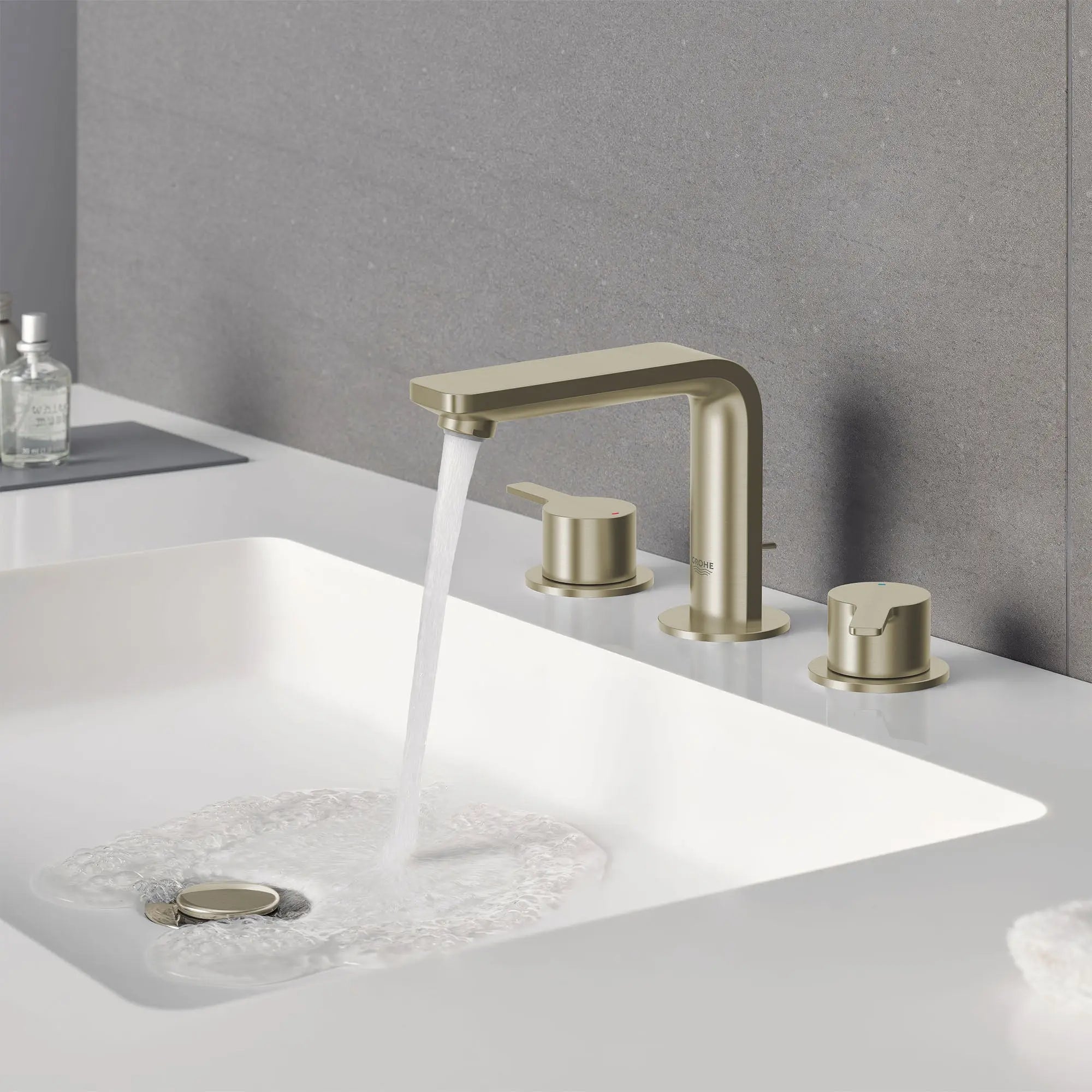 Grohe LINEARE NEW 2HDL BASIN 3-H M US  Brushed Nickel 20578ENA - Plumbing Market