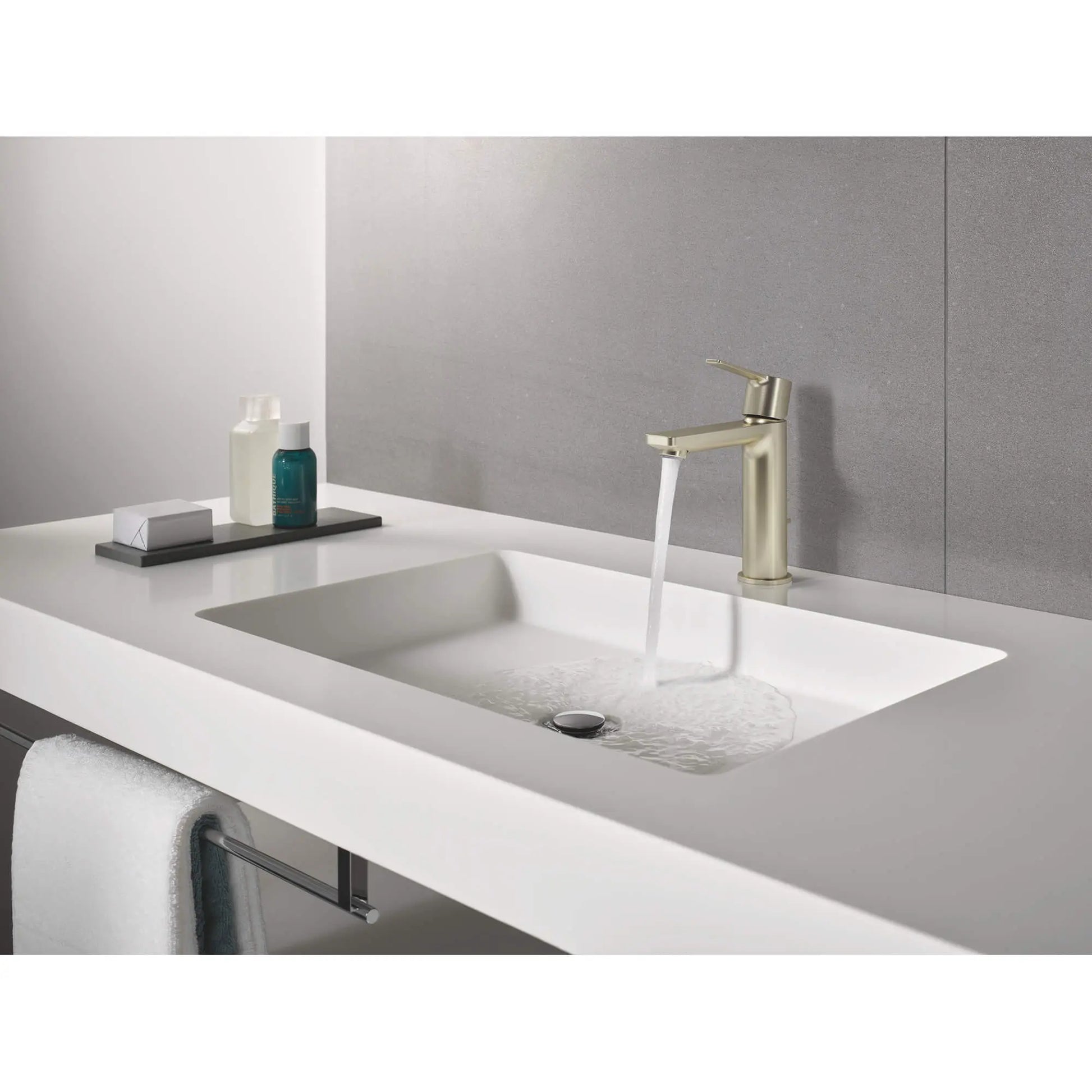 Grohe LINEARE NEW OHM BASIN S US  Brushed Nickel 23794ENA - Plumbing Market