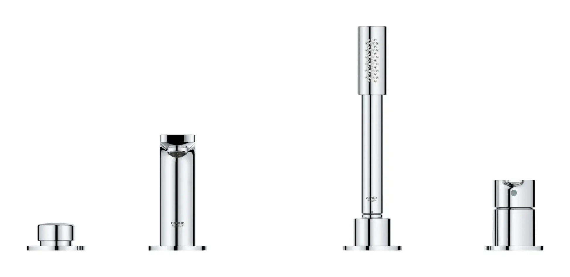 Grohe LINEARE NEW OHM BATH 4-H  Chrome 19577001 - Plumbing Market