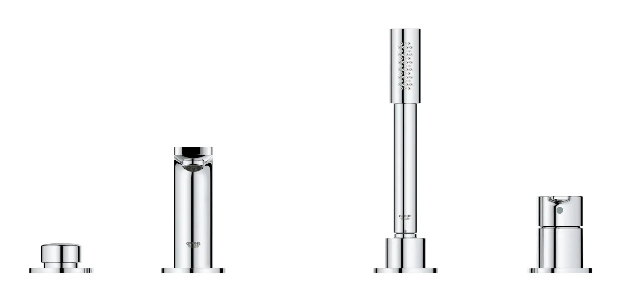 Grohe LINEARE NEW OHM BATH 4-H  Chrome 19577001 - Plumbing Market