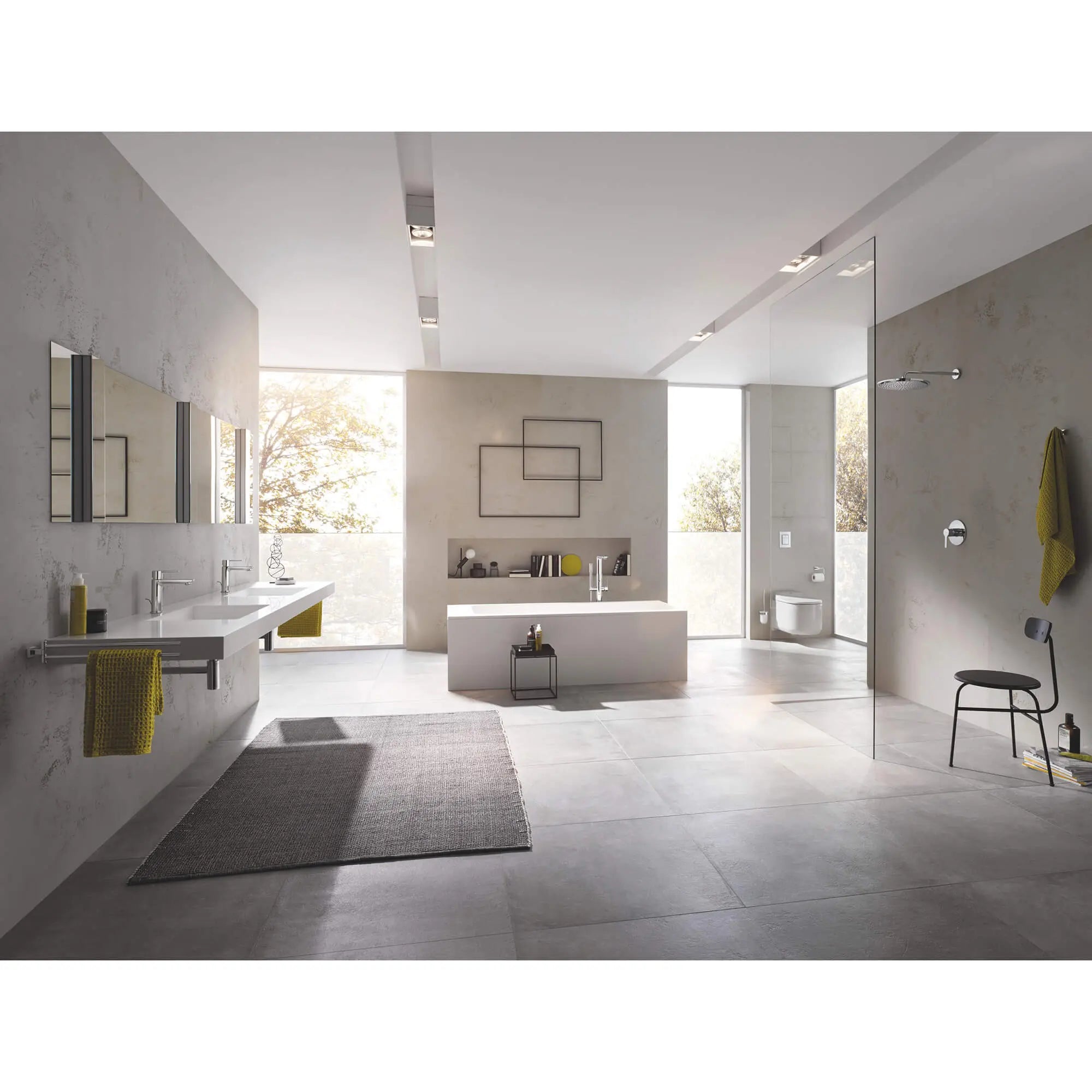 Grohe LINEARE NEW OHM BATH FREEST.  Chrome 23792001 - Plumbing Market