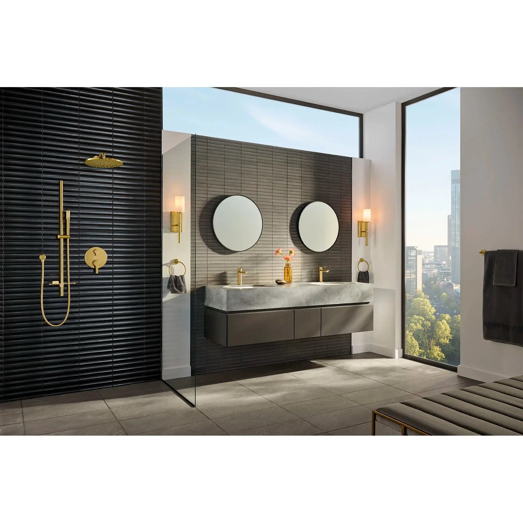 Grohe LINEARE SINGLE-HANDLE BATHROOM FAUCET S  Brushed Cool Sunrise 23794GNA - Plumbing Market
