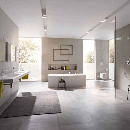 Grohe LINEARE SINGLE-HANDLE BATHROOM FAUCET S  Hard Graphite 23794A0A - Plumbing Market