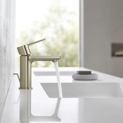 Grohe LINEARE SINGLE-HANDLE BATHROOM FAUCET XS  Brushed Cool Sunrise 23824GNA - Plumbing Market