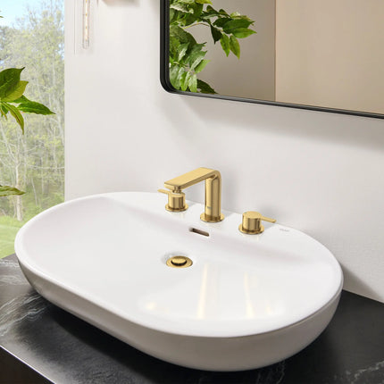 Grohe LINEARE WIDESPREAD BATHROOM FAUCET  Brushed Cool Sunrise 20578GNA - Plumbing Market