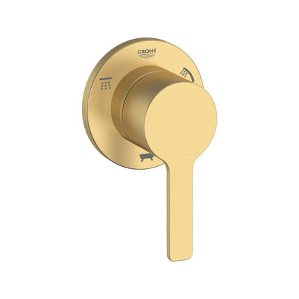 Grohe LINEARE# 3-WAY DIVERTER TRIM  Brushed Cool Sunrise 29215GN1 - Plumbing Market