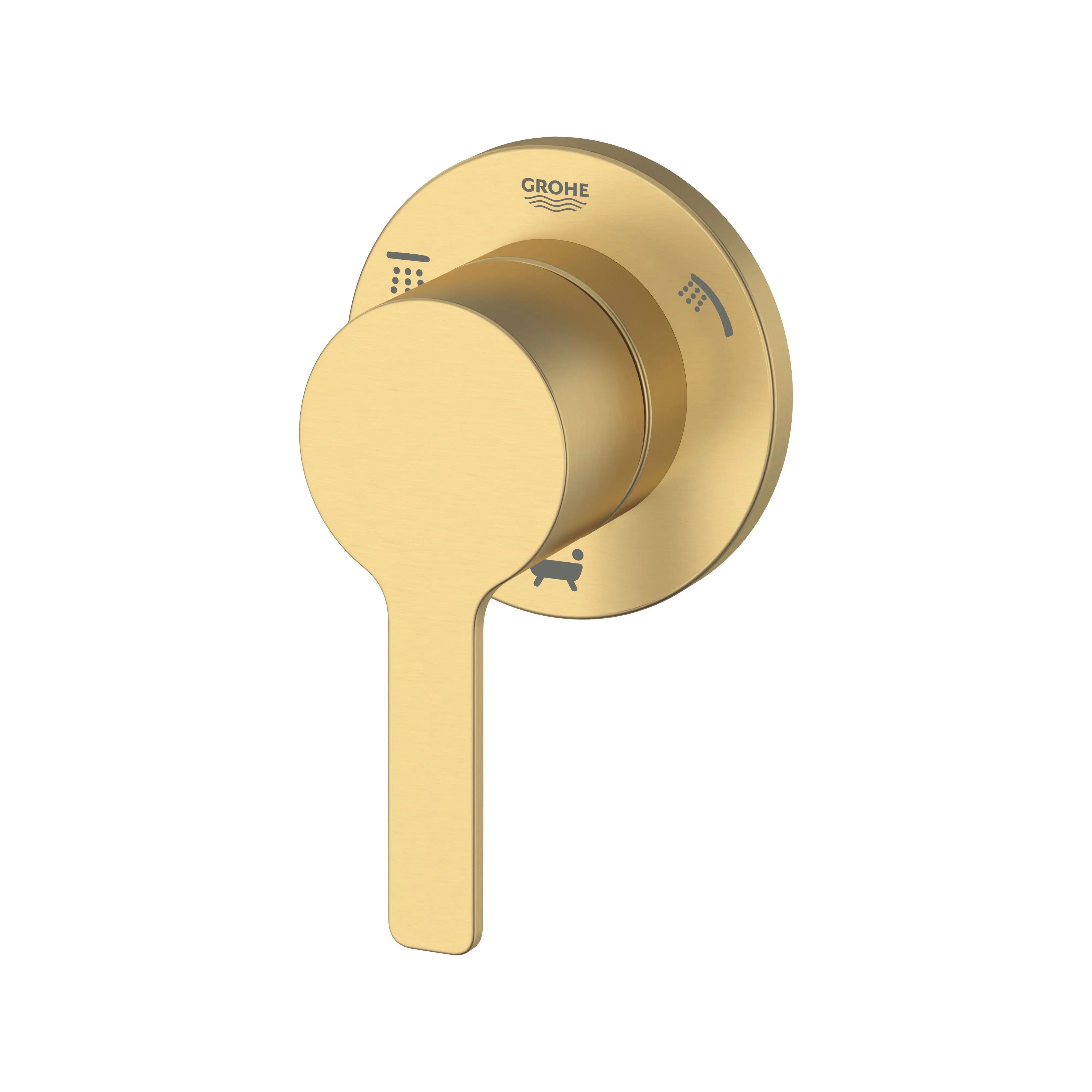 Grohe LINEARE# 3-WAY DIVERTER TRIM  Brushed Cool Sunrise 29215GN1 - Plumbing Market
