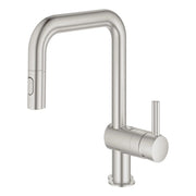 Grohe MINTA OHM SINK PULL-OUT SPRAY, US  Supersteel 32319DC3 - Plumbing Market