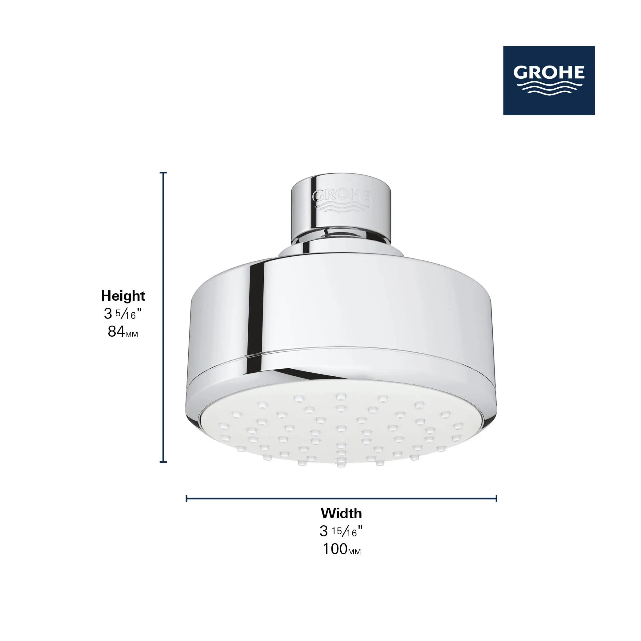Grohe NTEMPCOSMOPOLITAN 100 I HEADSHOWER 5,7L  Chrome 26051001 - Plumbing Market