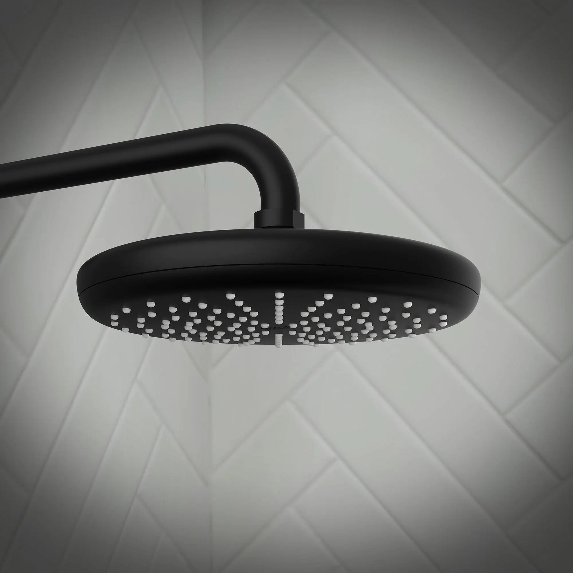 Grohe NTEMPESTA SHW HEAD WALL MOUNT Matte Black 264092430 - Plumbing Market