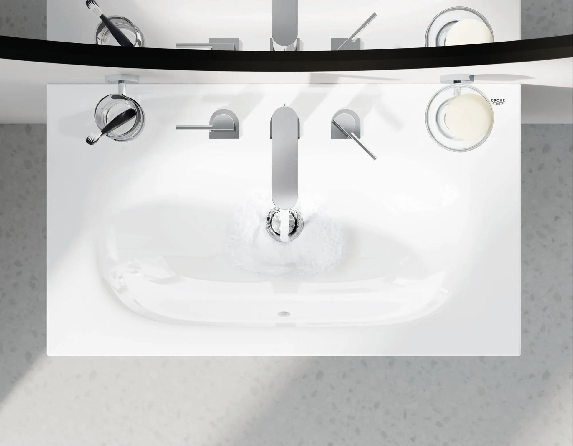 Grohe PLUS 2HDL BASIN 3-H M-SIZE US  Chrome 20302003 - Plumbing Market