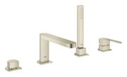 Grohe PLUS 4-HOLE ROMAN TUB FILLER  Brushed Nickel 29307EN3 - Plumbing Market