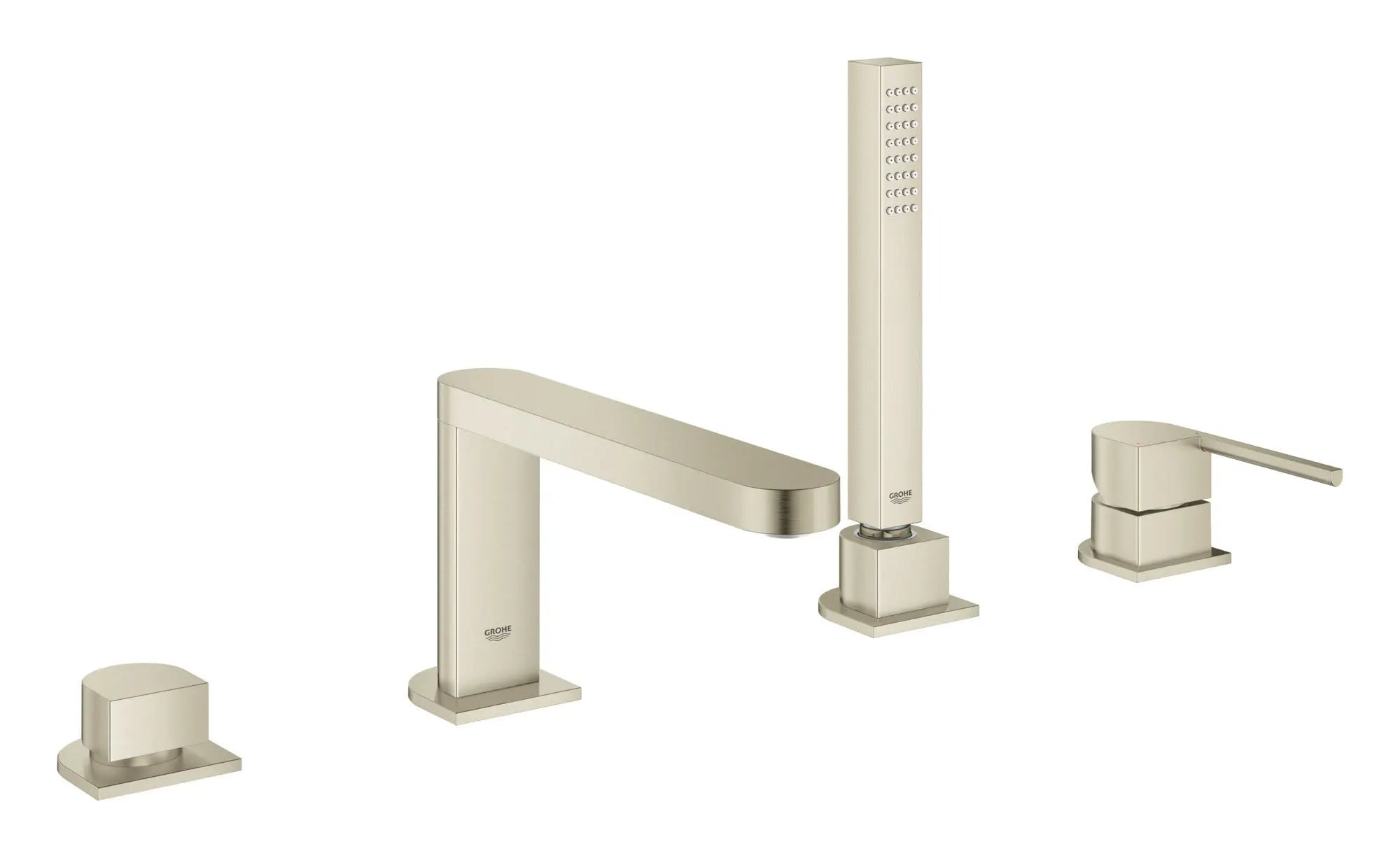 Grohe PLUS 4-HOLE ROMAN TUB FILLER  Brushed Nickel 29307EN3 - Plumbing Market
