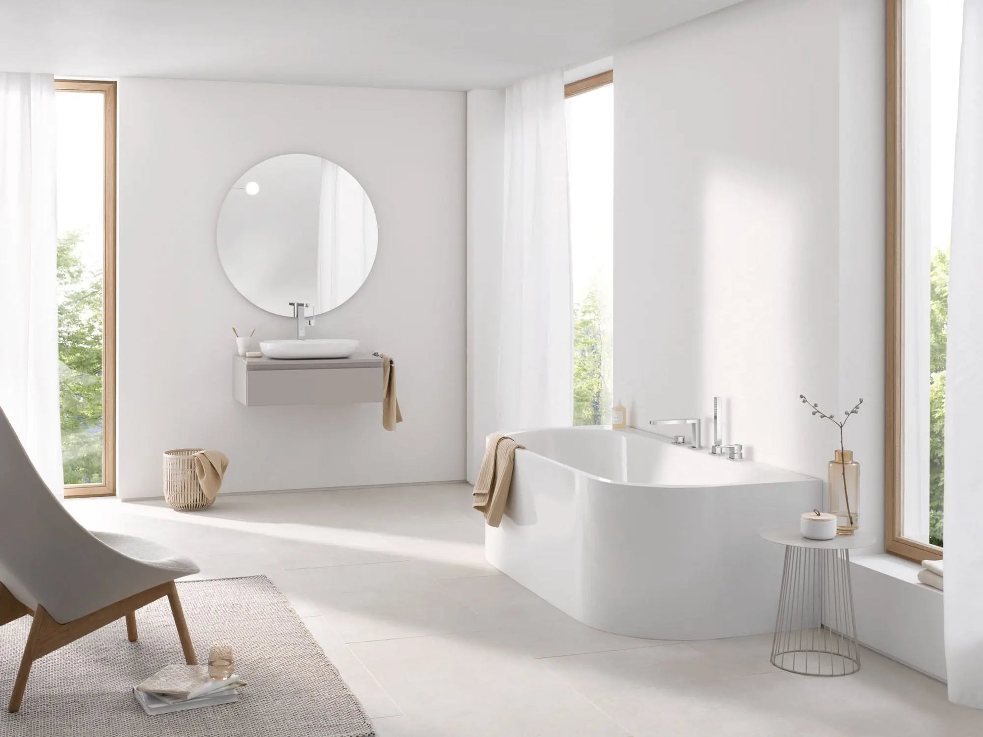 Grohe PLUS OHM BATH 4-H  Chrome 29307003 - Plumbing Market