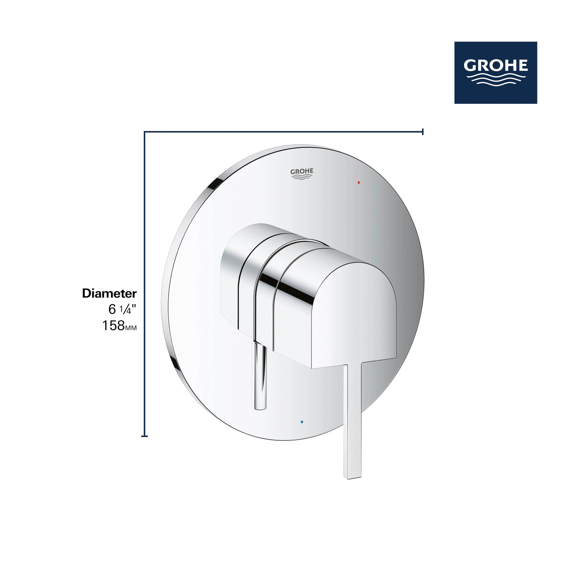 Grohe PLUS PRESSURE BALANCE VALVE TRIM  Brushed Nickel 29331EN3 - Plumbing Market