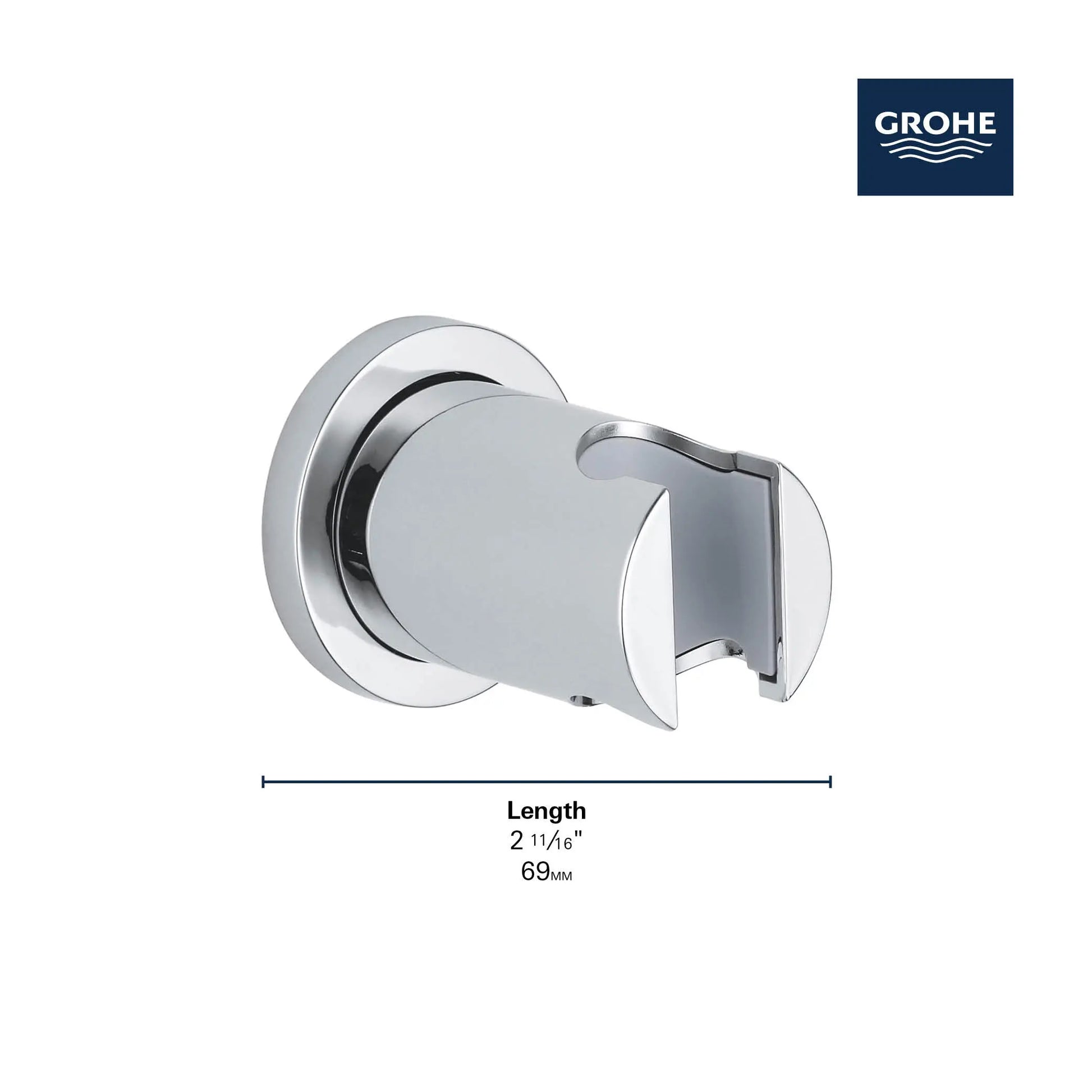 Grohe RAINSHOWER SHOWER HOLDER  Brushed Cool Sunrise 27074GN0 - Plumbing Market