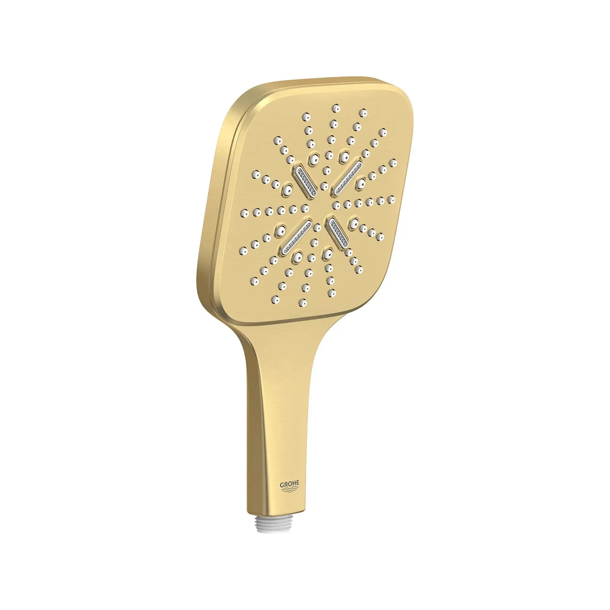 Grohe RAINSHOWER SMARTACTIVE HAND SHWR SQUARE  Brushed Cool Sunrise 26552GN0 - Plumbing Market